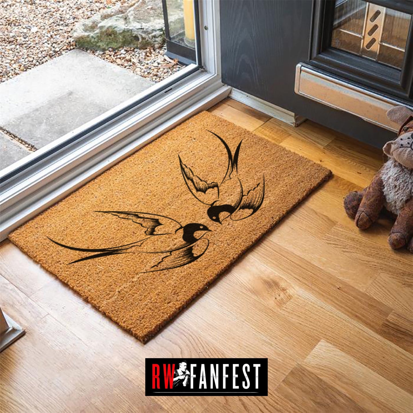 "The Birdies" door mat