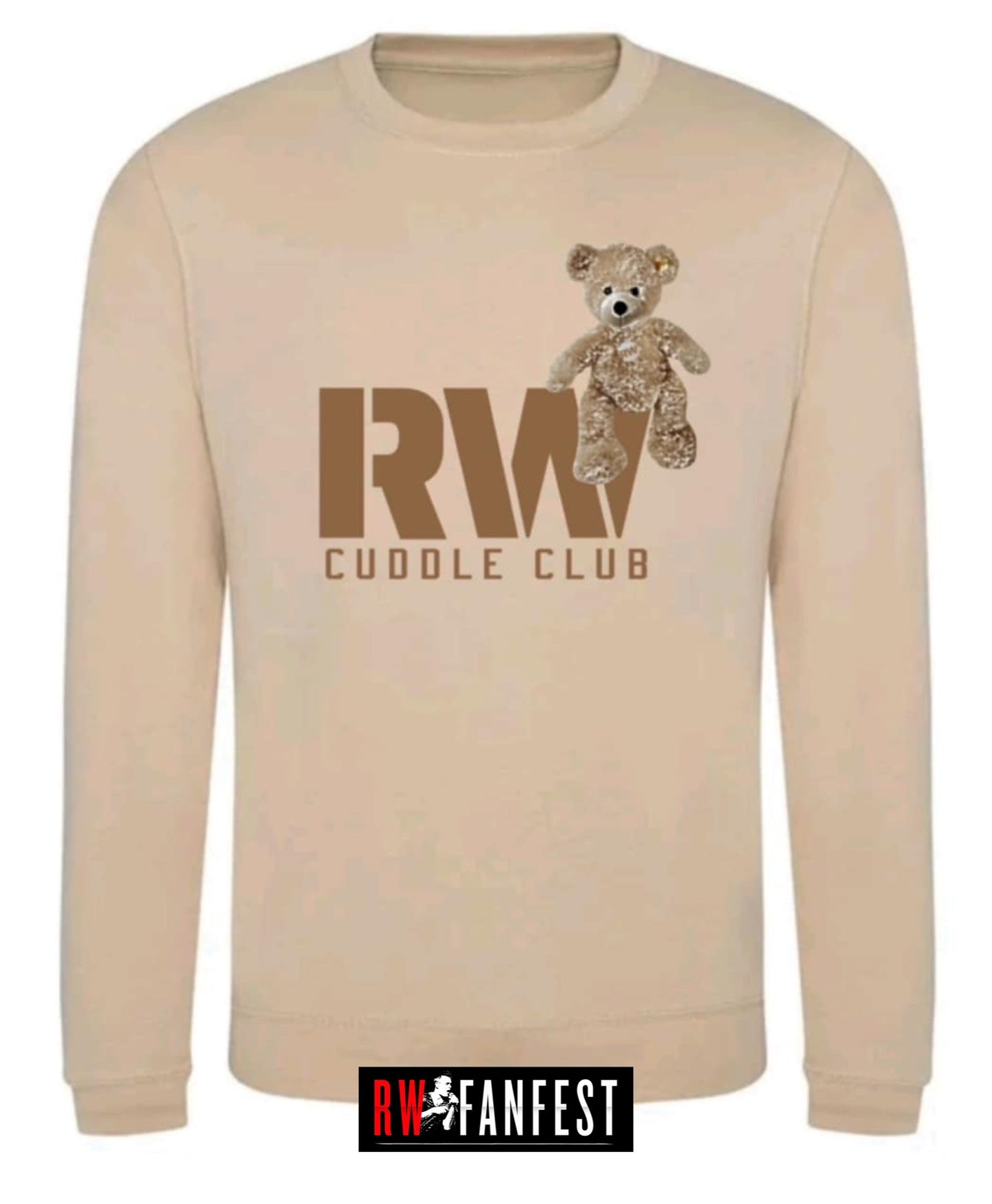 EXCLUSIVE Cuddle Club sweatshirt in the colour “cafe latte”.