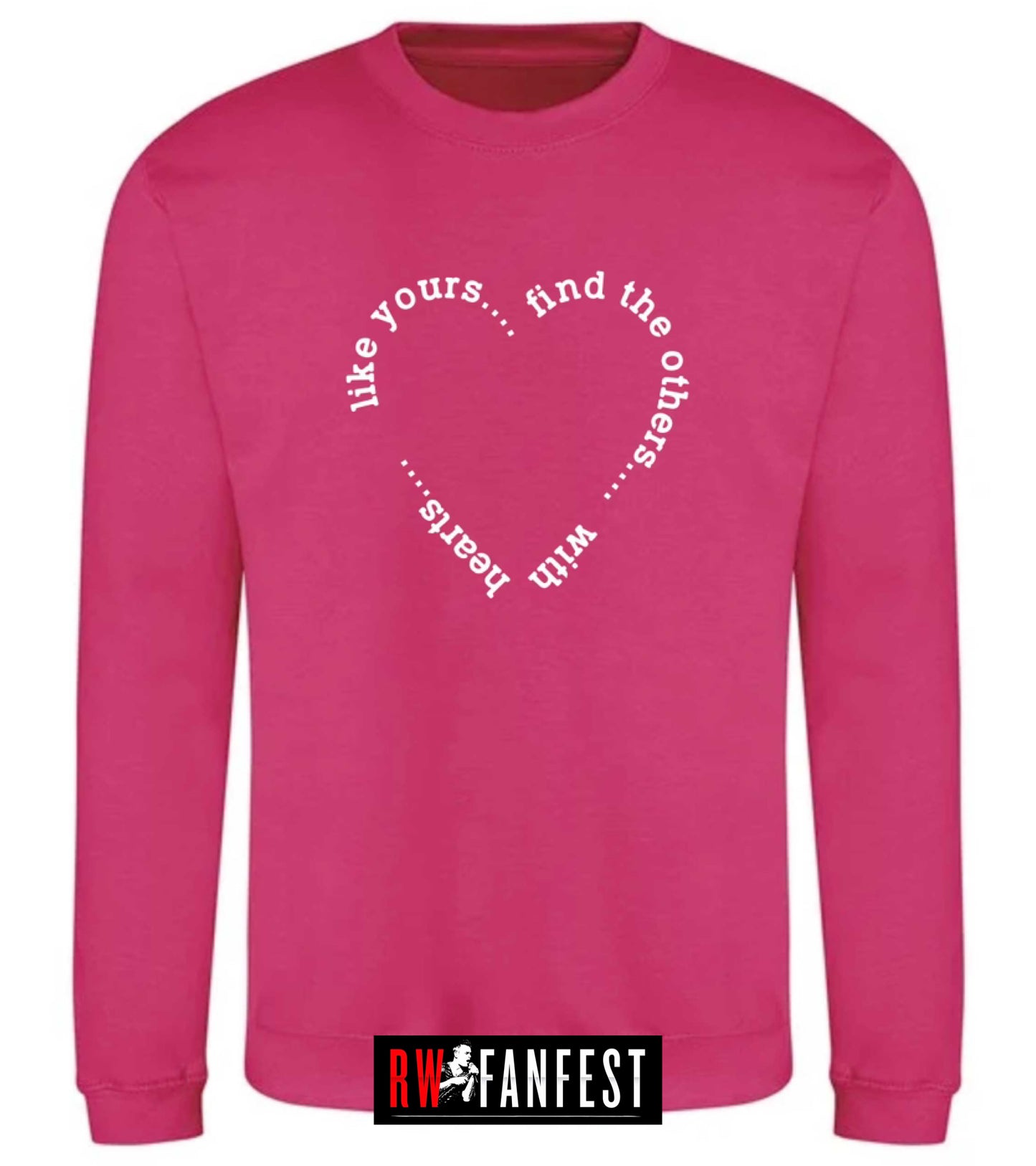 “Find the others” sweatshirt in Hot Pink