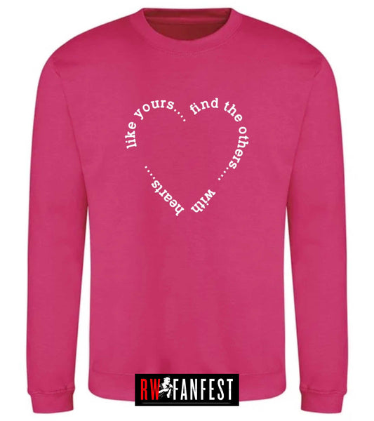 “Find the others” sweatshirt in Hot Pink