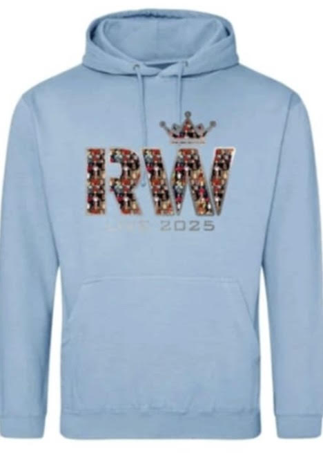 2025 Tour - pull on hoodie in baby blue