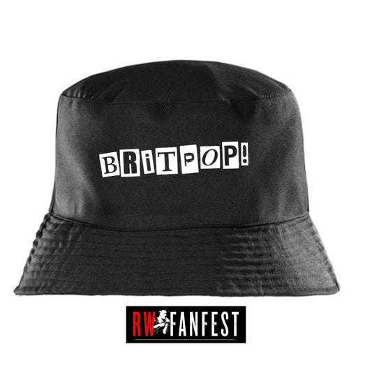 2025 Tour - BRITPOP Graphic bucket hat - Black