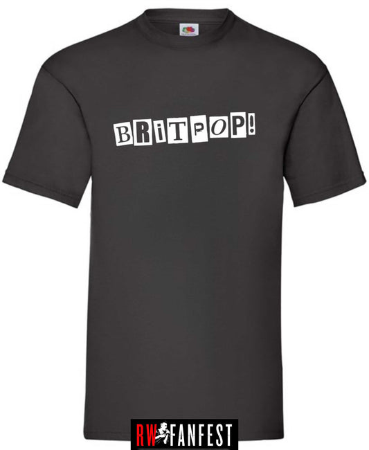 2025 Tour - BRITPOP graphic T-Shirt - Black