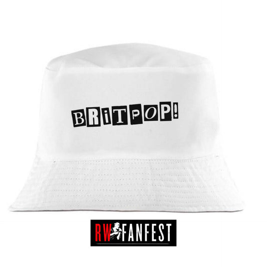 2025 Tour - BRITPOP Graphic bucket hat - White