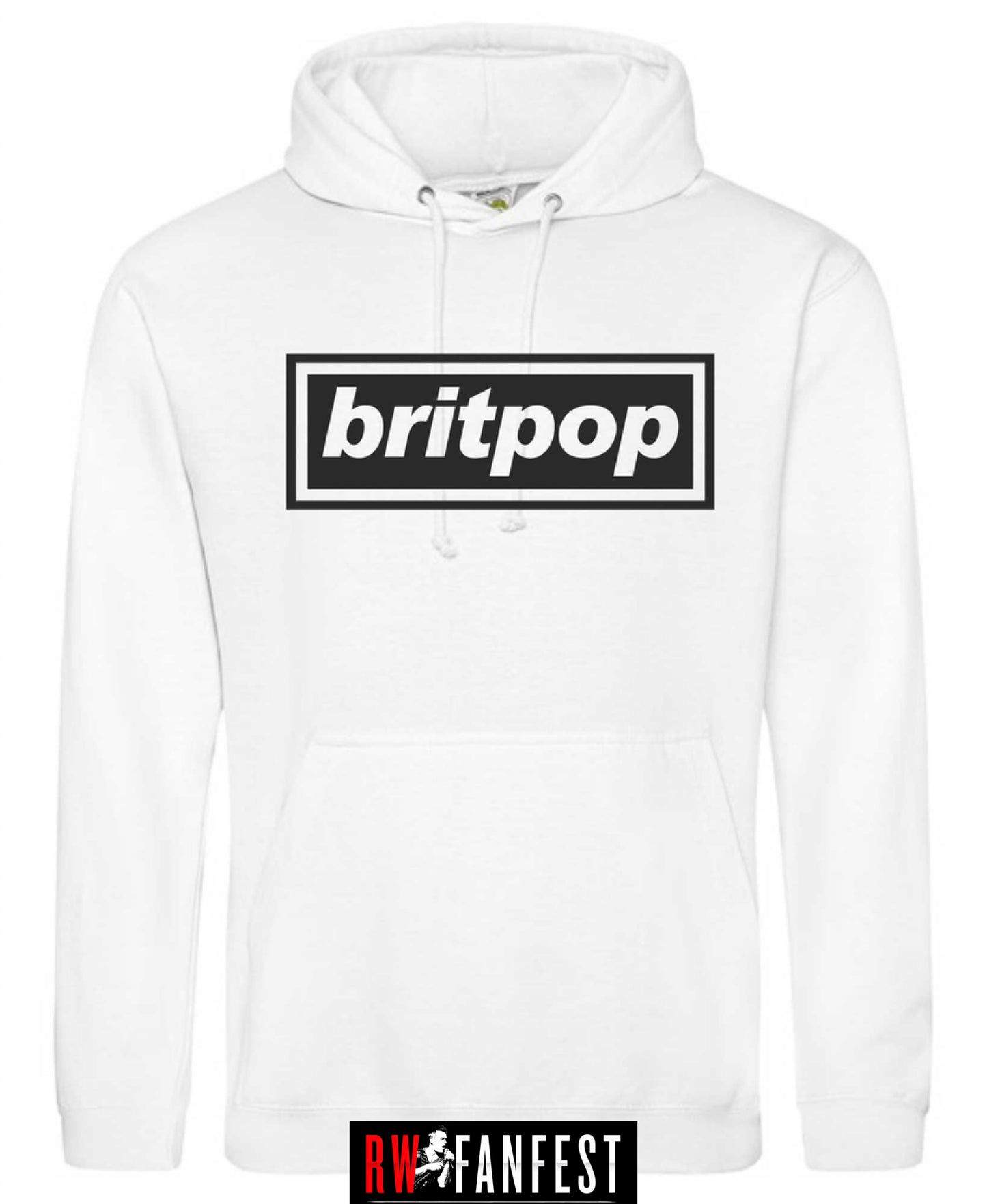 2025 Tour - BRITPOP Logo Hoodie - white
