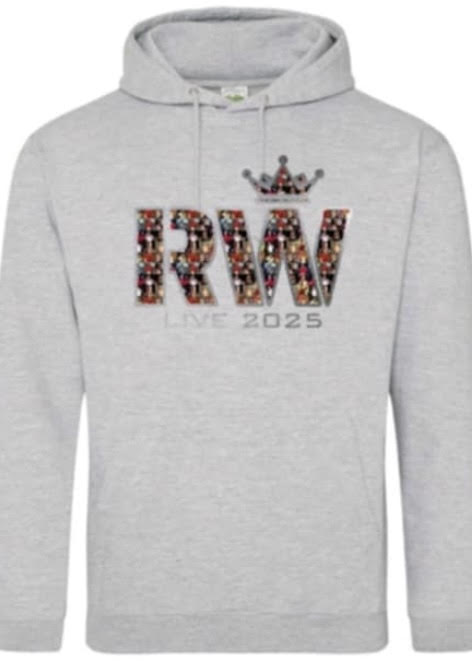 2025 Tour - pull on hoodie in heather grey
