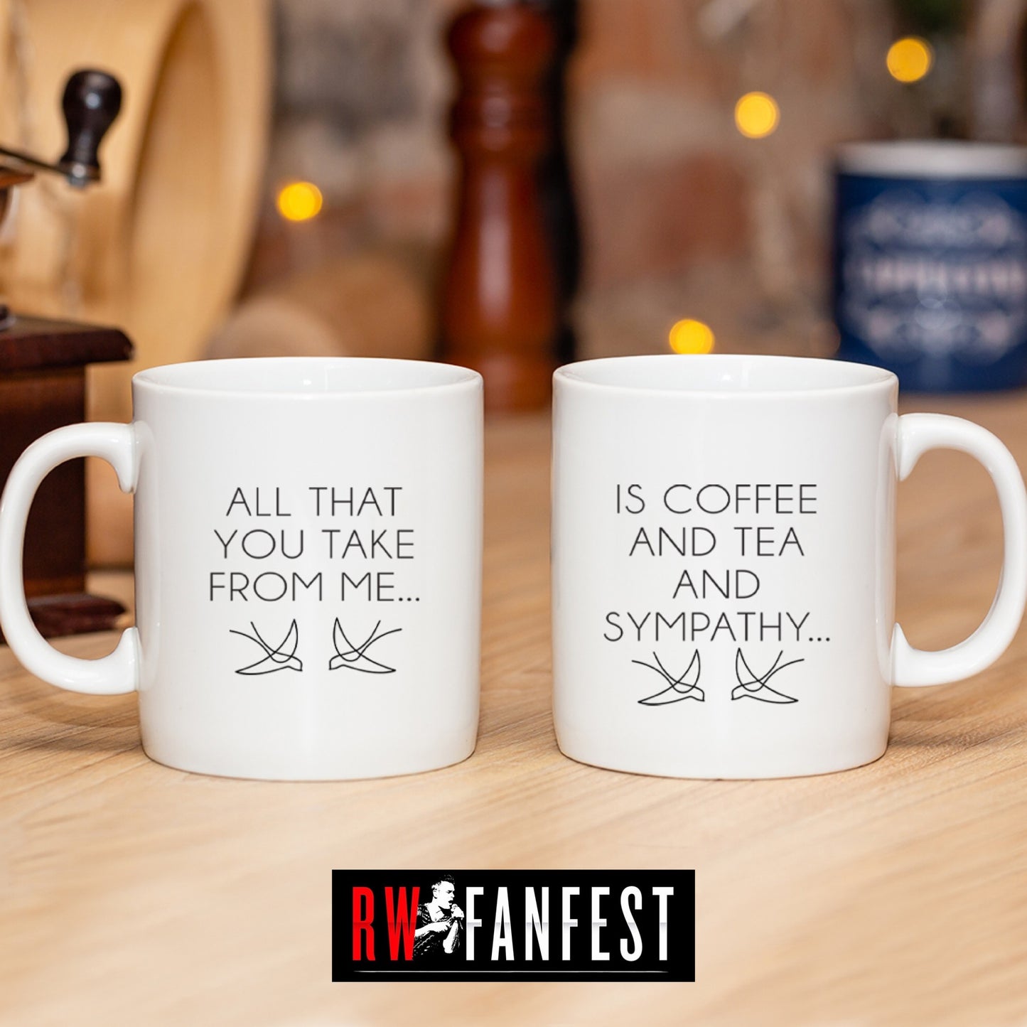 Coffee, Tea, Sympathy - mug set of 2