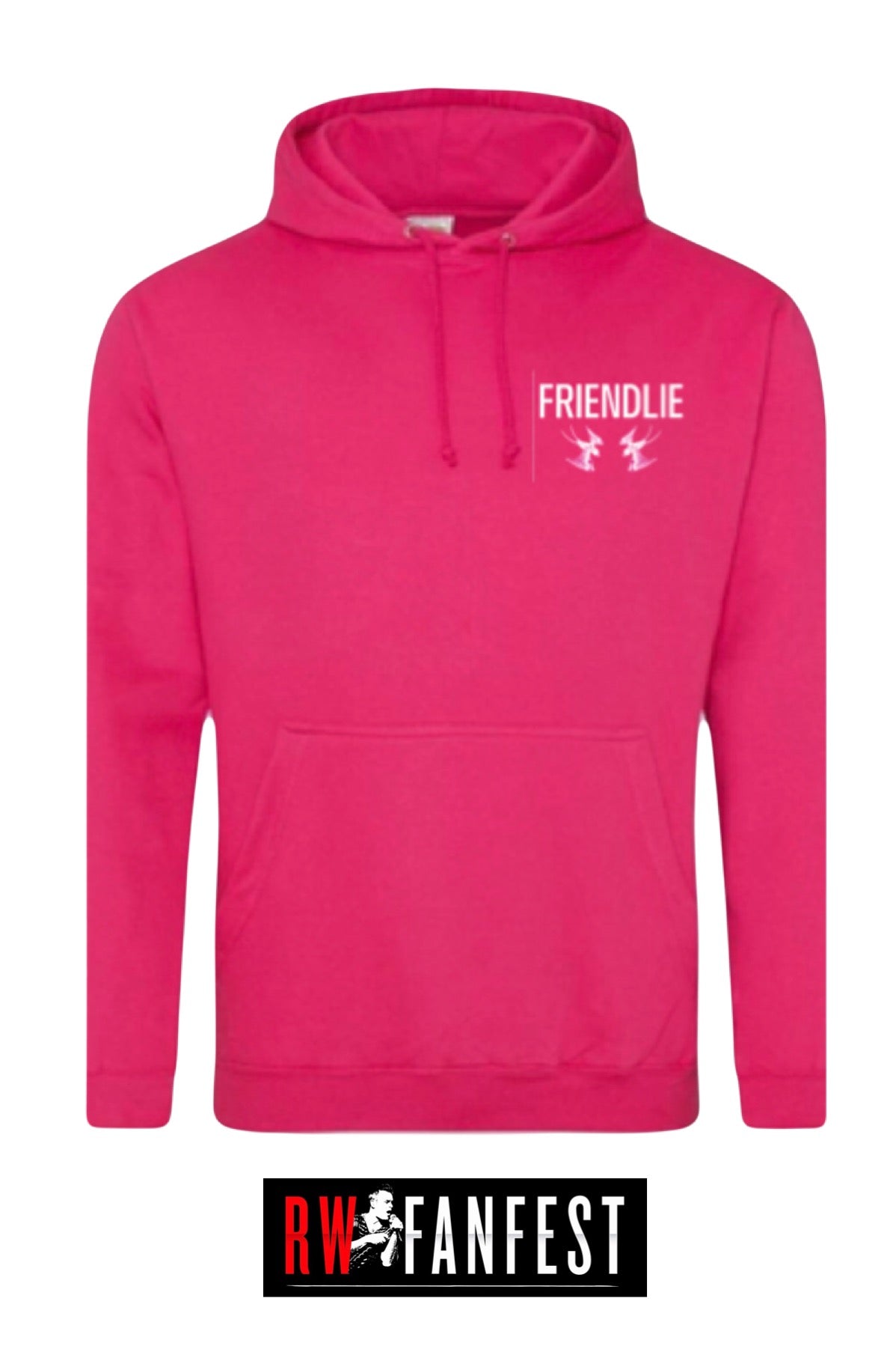 Friendlie pull over hoodie (Hot pink)