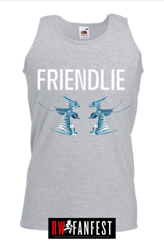 Friendlie unisex vest (Grey marl / Denim Blue)