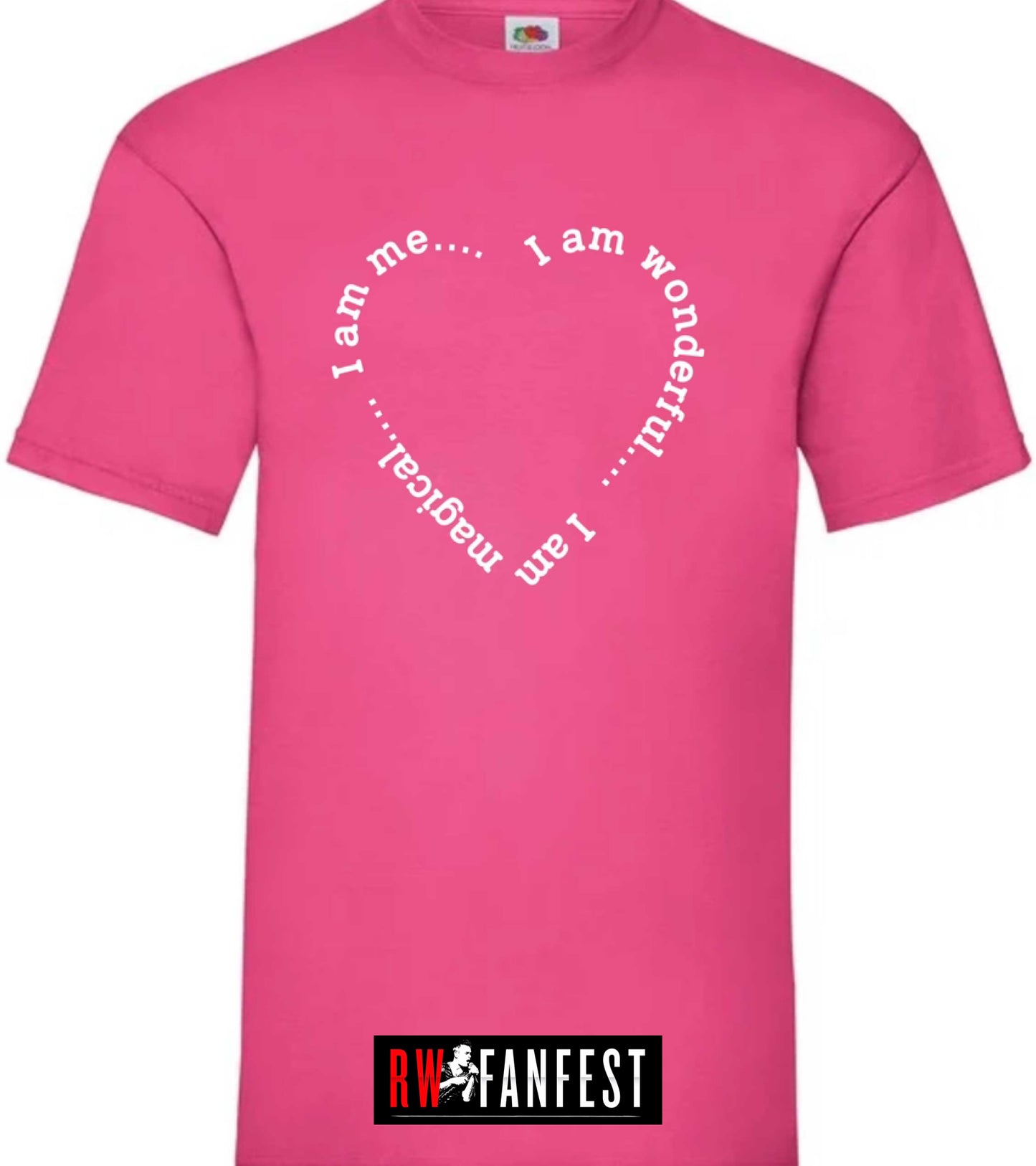 “Wonderful, magical, me” T-shirt in hot pink