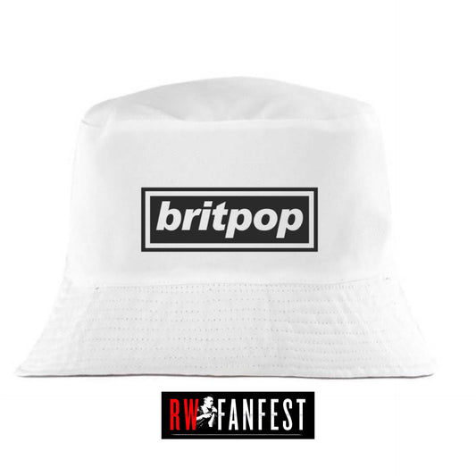 2025 Tour - BRITPOP Logo bucket hat - White