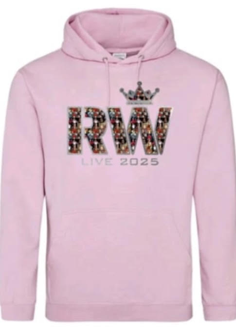 2025 Tour - pull on hoodie in baby pink