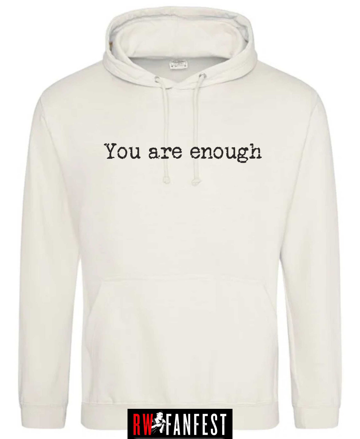 YOU ARE ENOUGH hoodie in cream