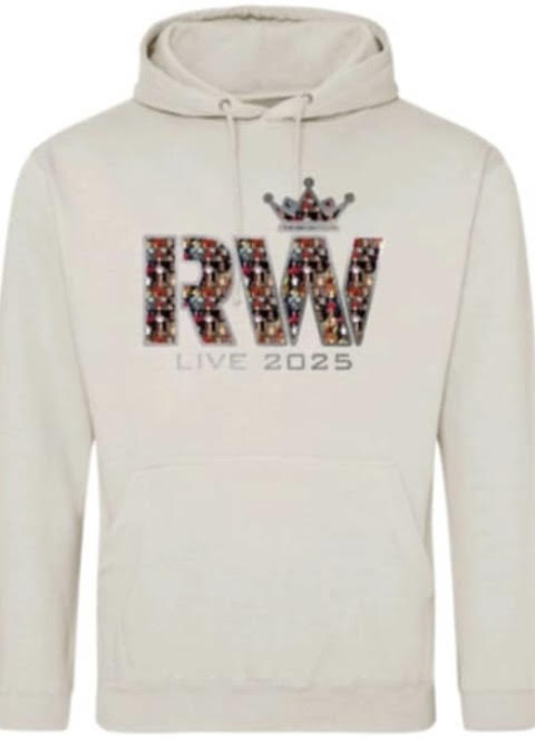 2025 Tour - pull on hoodie in cream